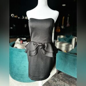 LBD strapless mini dress